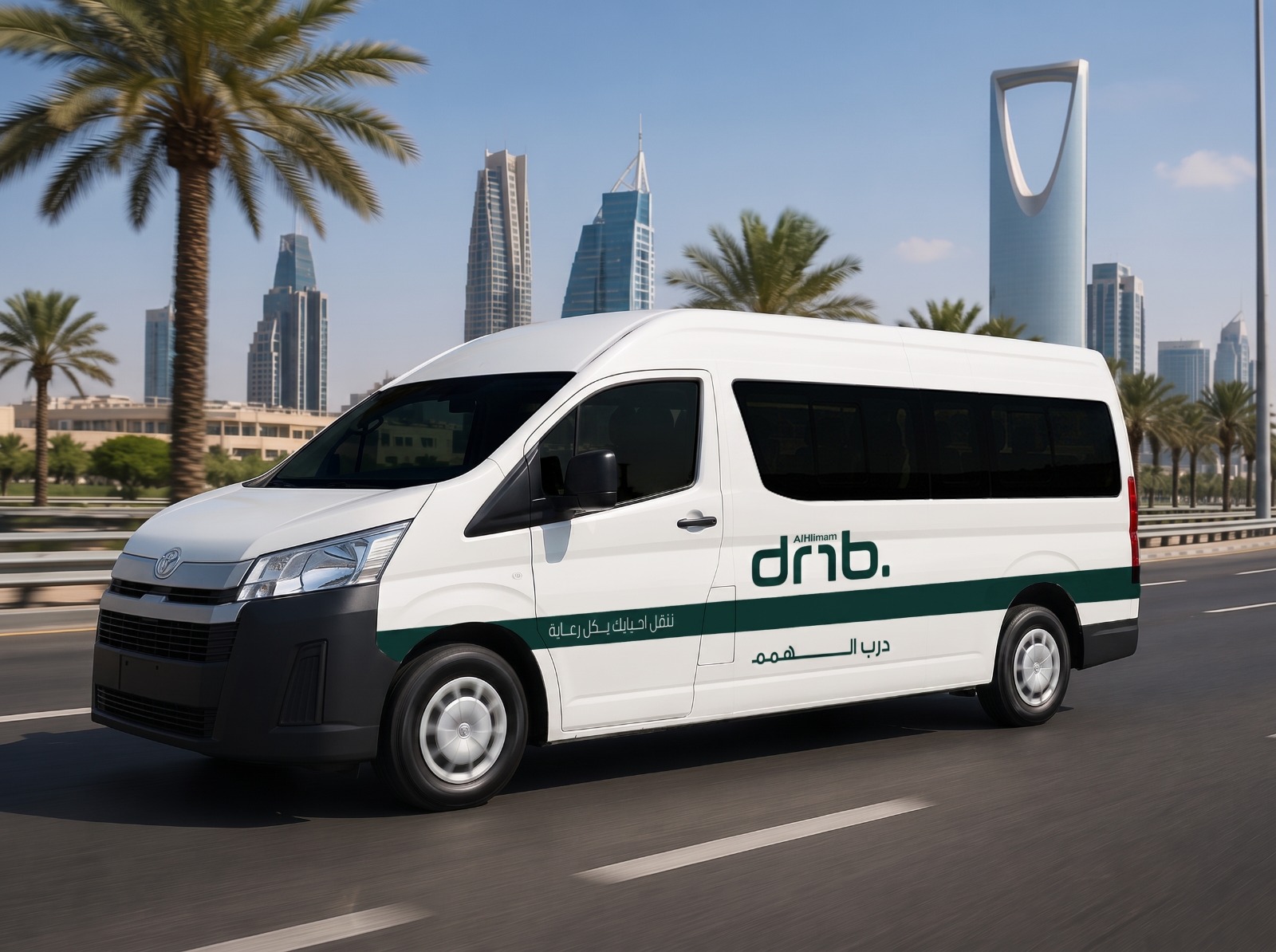 مركبة درب الهمم أثناء التنقل في الرياض